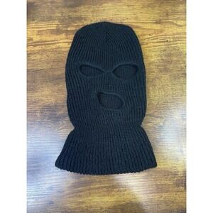 Vintage  Ski Mask Black  Mens One Size